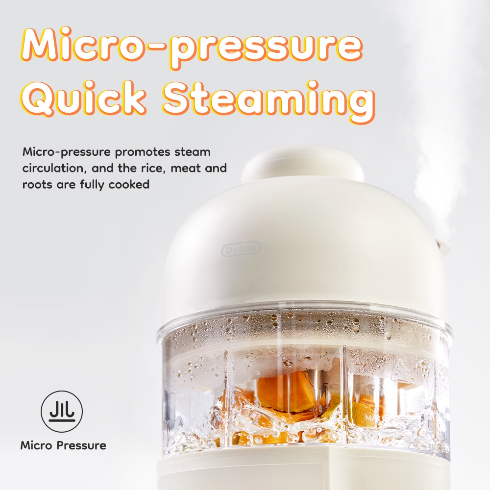 Dr.isla Smart Baby Food Processor MPASI 12 Fitur Pengukus Blender Serbaguna Foto 4