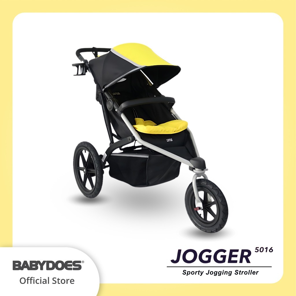 Stroller Babydoes Jogger 5016 3 Roda Untuk Jogging Shockbreaker Portable Foto 7