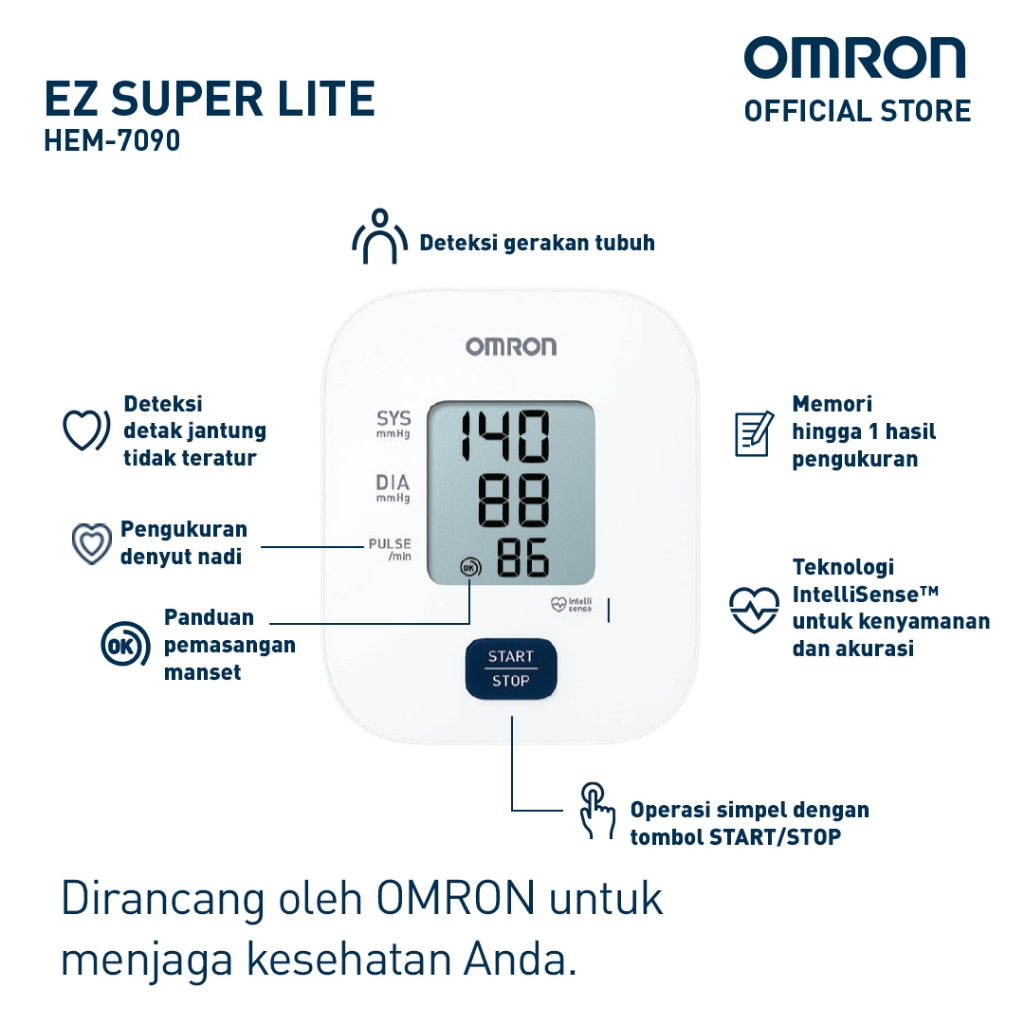 Tensimeter Omron HEM-7090 IntelliSense Foto 7