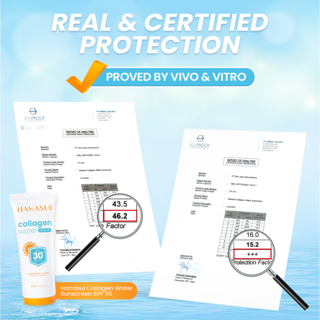 HANASUI Collagen Water Sunscreen SPF 50 PA++++ Foto 5