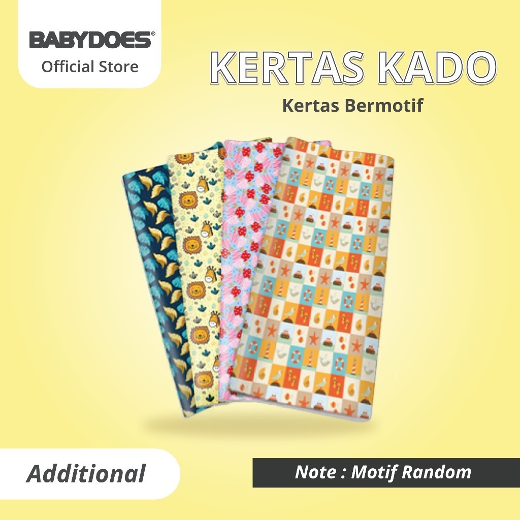 Kertas Kado BABYDOES Motif Random untuk Pembungkus Hadiah dan Souvenir Pesta Foto 8